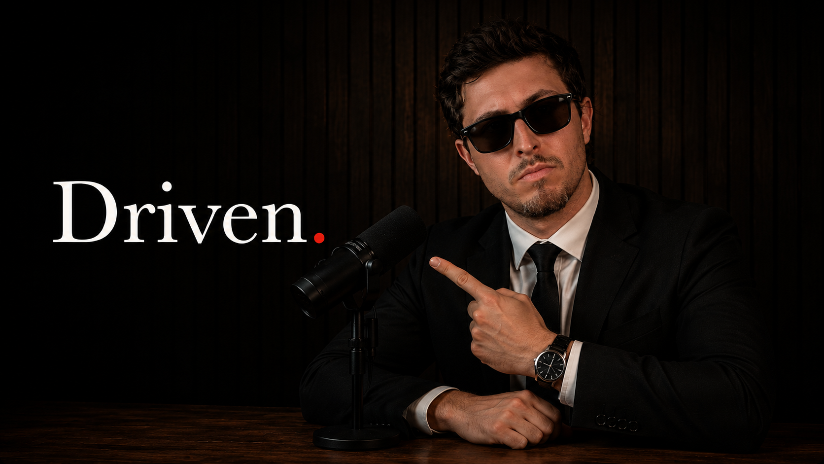 Driven, an advisor.tv original, with the Jacksonville skyline at sunset.