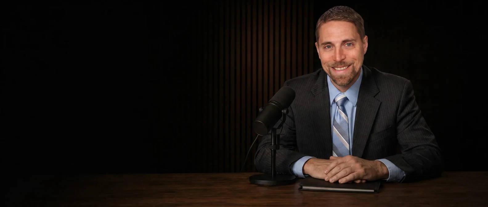 Brad Hettich, host of Acquisitions in Jax, at the advisor.TV studio.