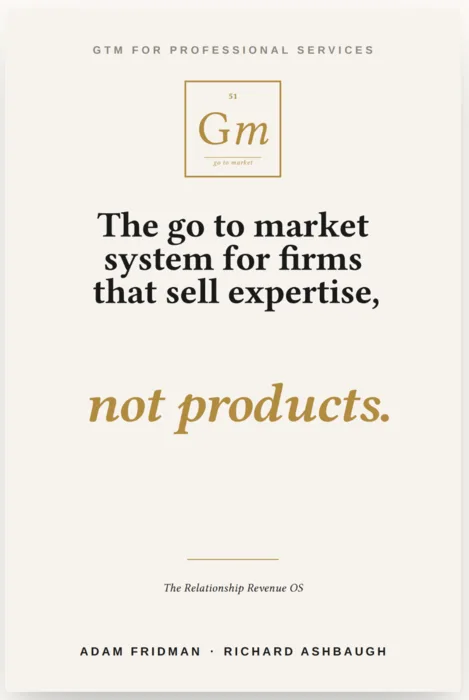 GTM for Professional Services — book cover