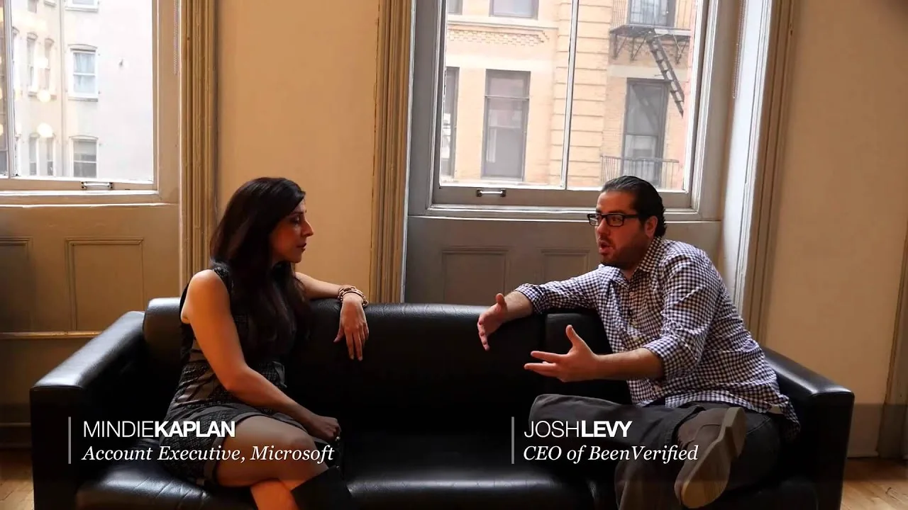 Still frame from the archive conversation with Josh Levy, CEO of Been Verified.